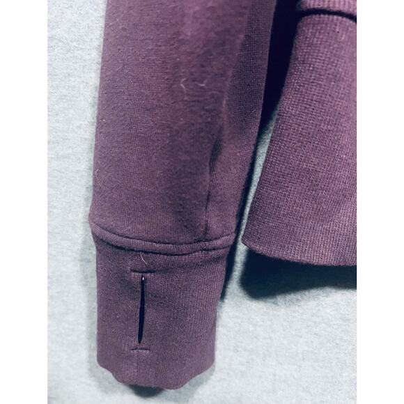 Lululemon Floral Flock Pullover Black Cherry Size 8/M {Read} - Picture 10 of 13